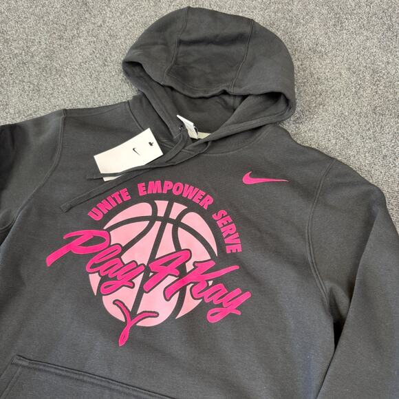 Nike Air Kay Yow PLAY4KAY Team Issued Hoodie Mens M Unreleased Black Pink NWT - Picture 1 of 10